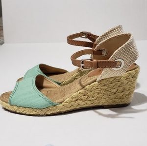Lucky Brand strapped wedges
